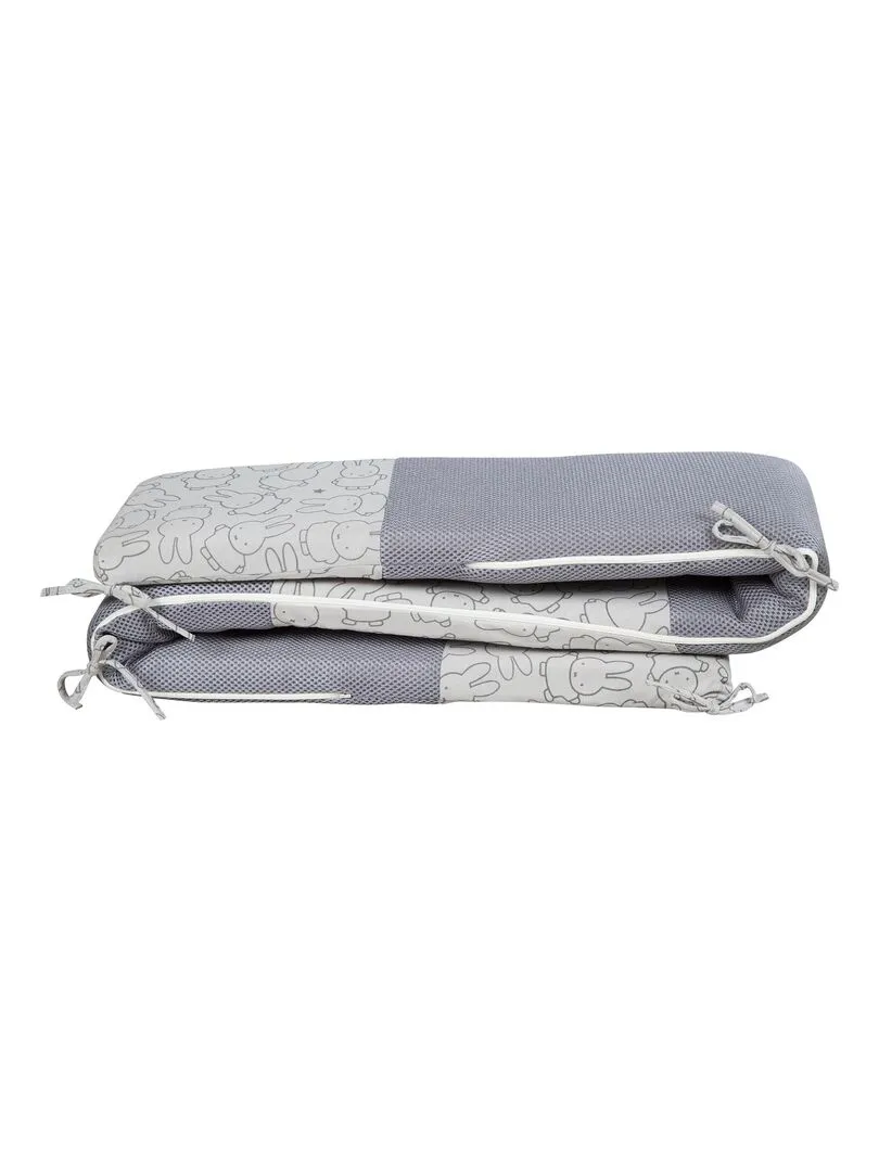 ROBA Tour de Lit Bébé "safe asleep®" - Air Plus "miffy®" - Gris  - Gris